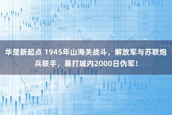 华楚新起点 1945年山海关战斗,解放军与苏联炮兵联手,暴打城内2000日伪军!